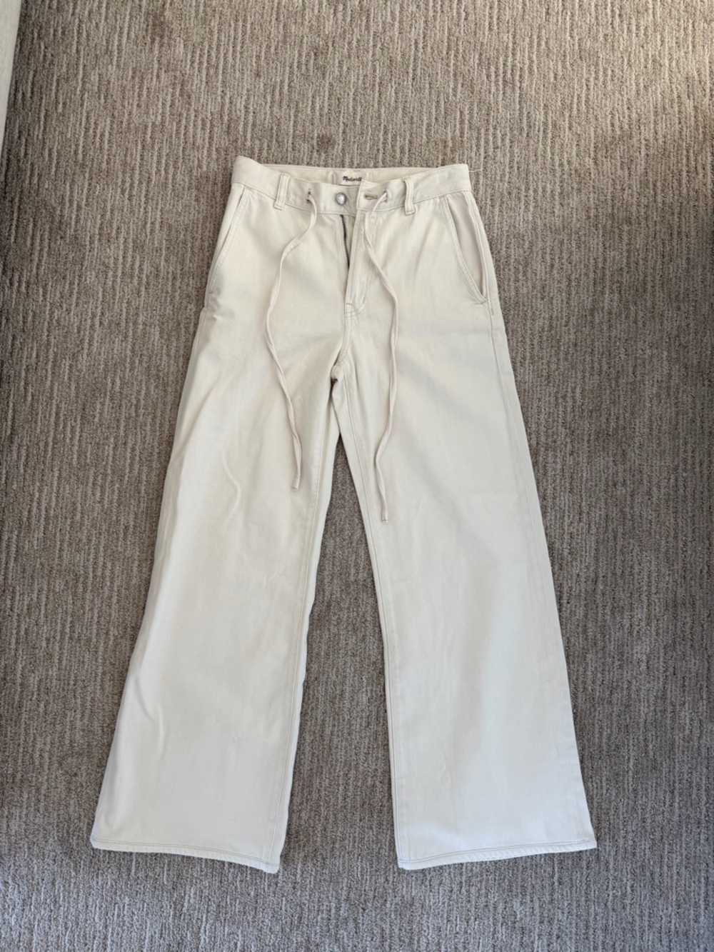 Madewell Women’s The Ultimate Wide-Leg Pants white/ off-white pants